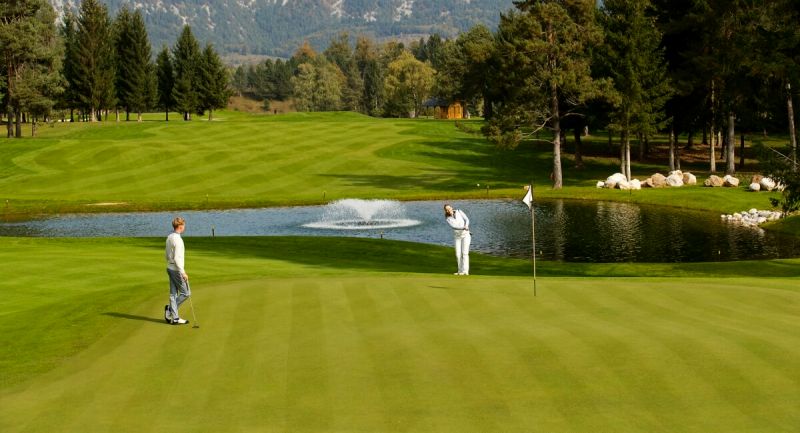 Lake Bled golf. The King's Course, with 18 holes, and the Lake Course, with 9 holes, offer a lot of possibilities for beginners but also set a challenge for the most expert players.
