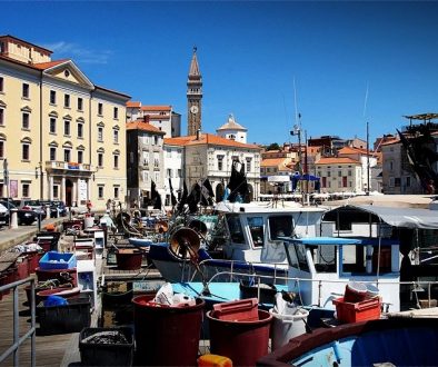 A medieval walled Venetian town, Piran is the most beautiful town on Slovenia’s coast. Packed with twisting cobblestone streets, Venetian buildings, and a view of the lights of Trieste from the beachfront, Piran is thankfully unsullied by the tacky characteristics of many seaside resorts.